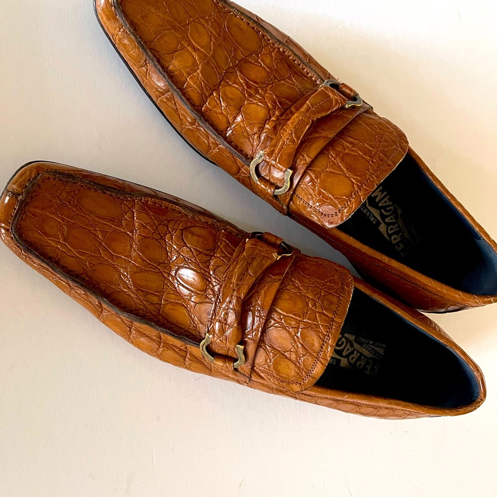 Salvatore Ferragamo Crocodile leather skin men’s shoes - Picture 9 of 9